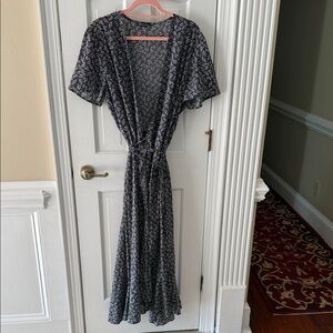 Floral Black Maxi Dress